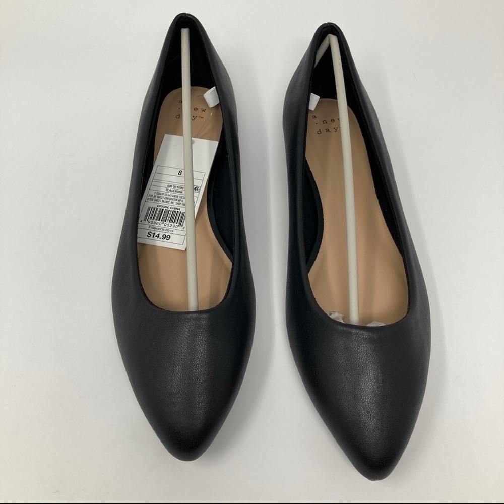 Women's Kora Pointed Toe Ballet Flats - A New Day